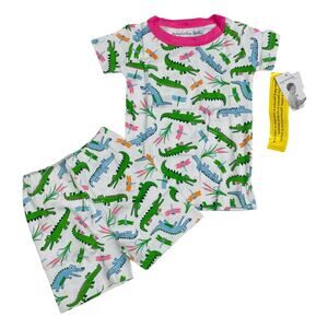 NWT Magnolia Baby Size 8 Gators Pink Toddler Short Pajamas